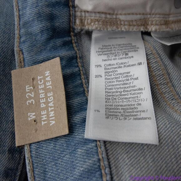 NEW Madewell The Tall Perfect Vintage Jean in Ellicott Wash, 32T - Picture 16 of 16